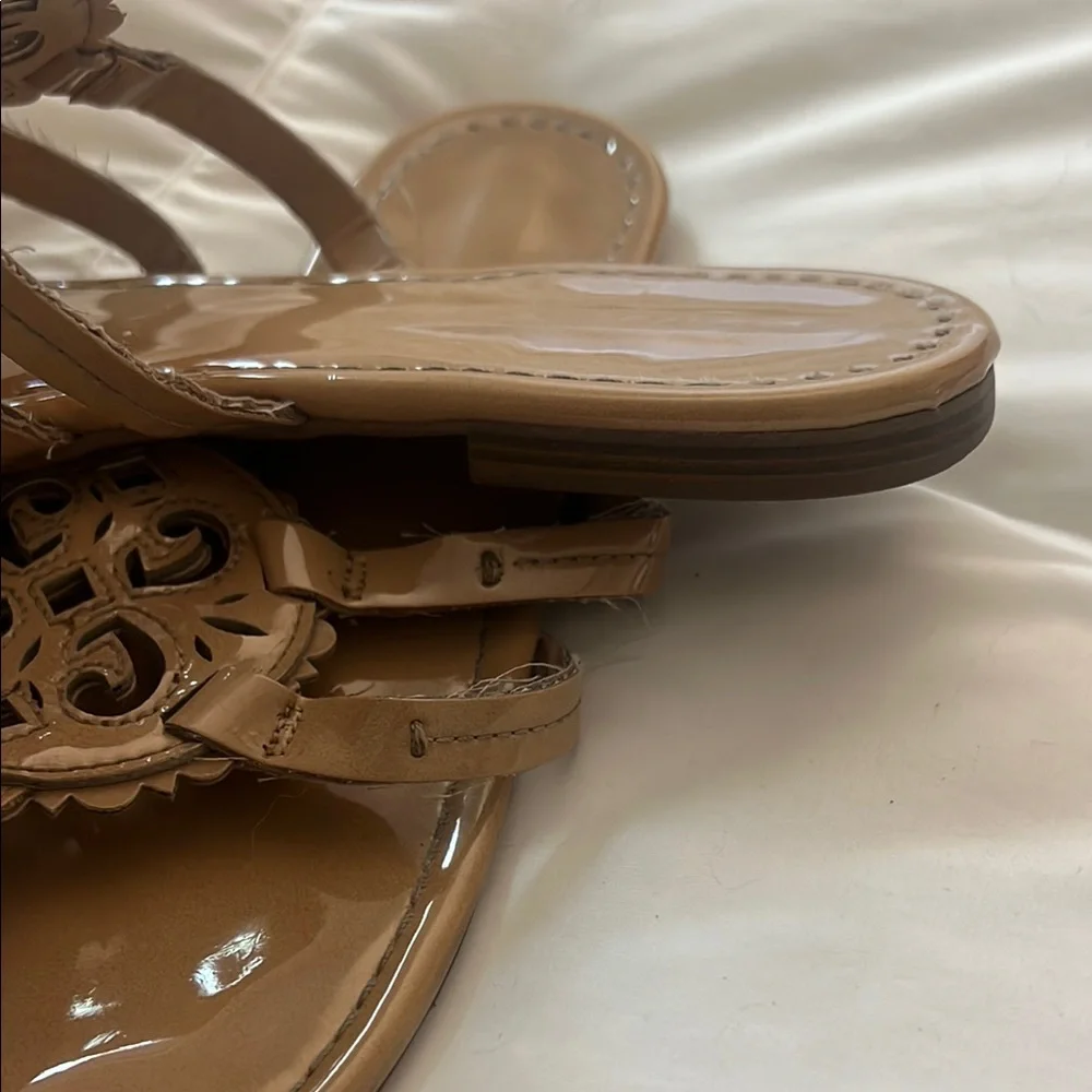 Sam Edelman Tan Sandals with Decorative Stitching - Picture 3 of 3